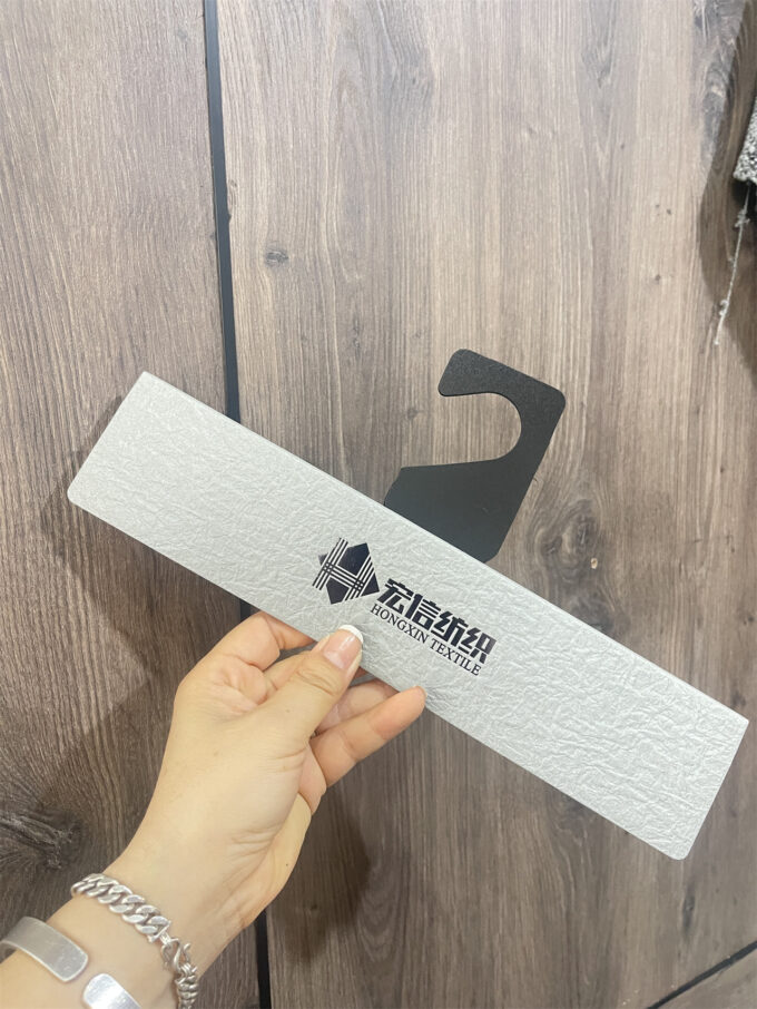 Textured Fabric Sample Display Clips for Curtain & Upholstery | Custom Logo & QR Code