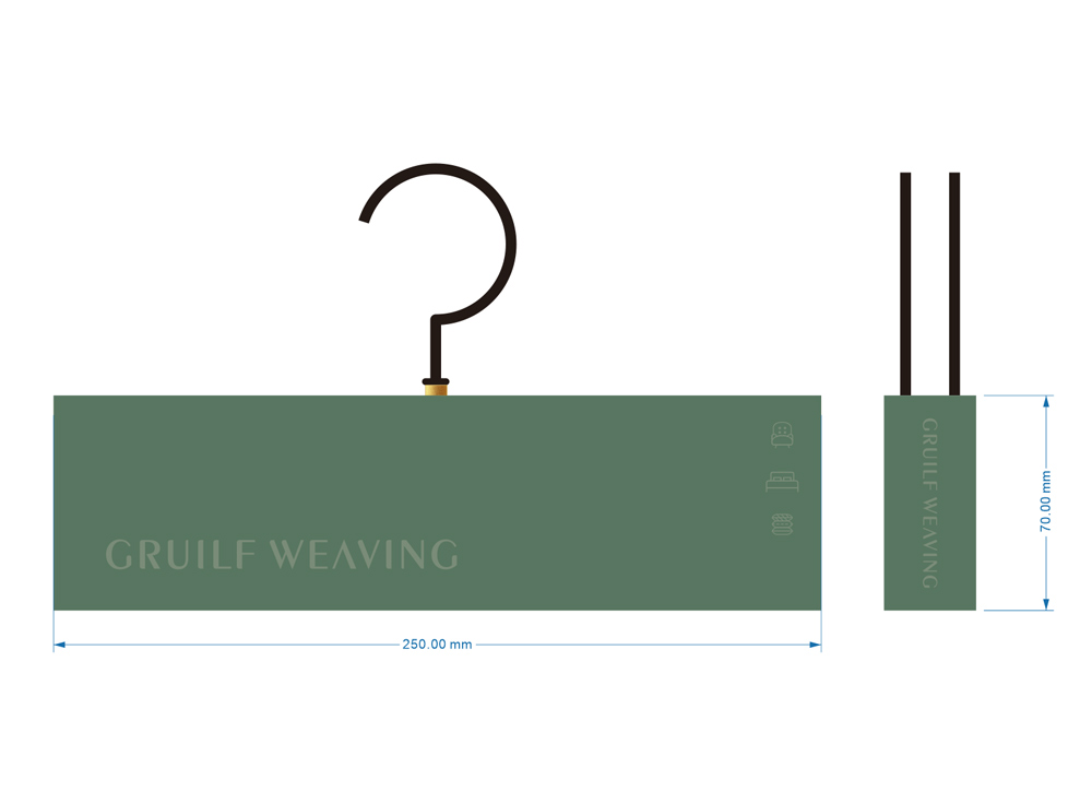 Original Custom Fabric Sample Display Hangers
