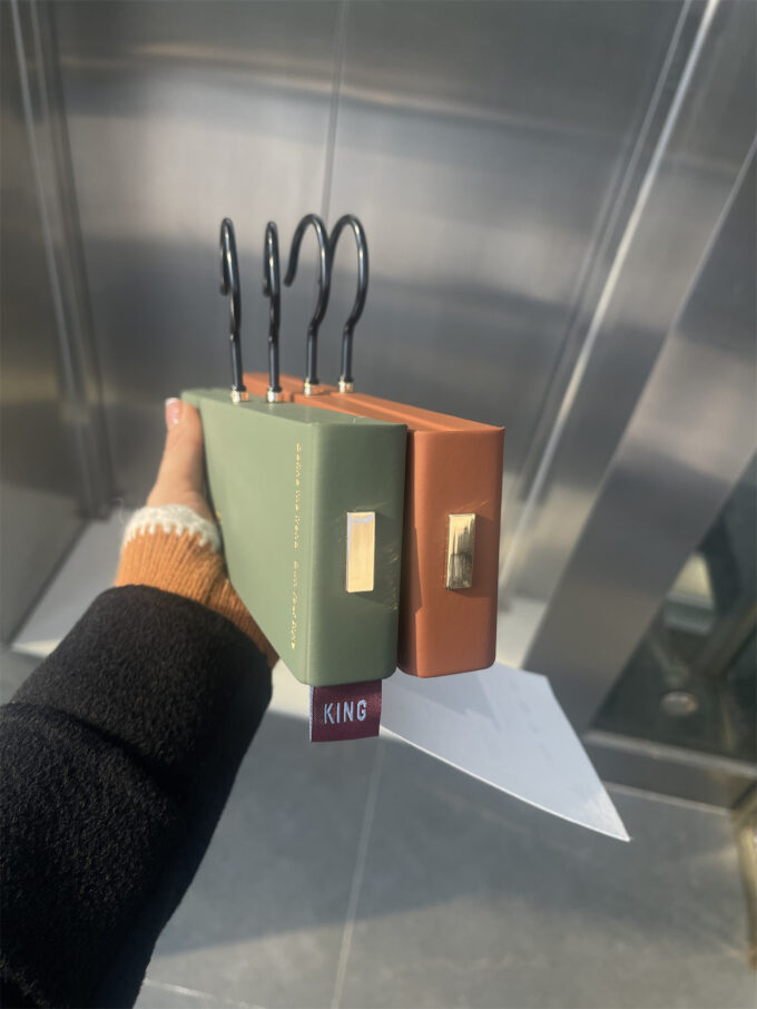 Luxury Fabric Swatch Hanger with Metal J-Hook for Curtain & Upholstery Samples