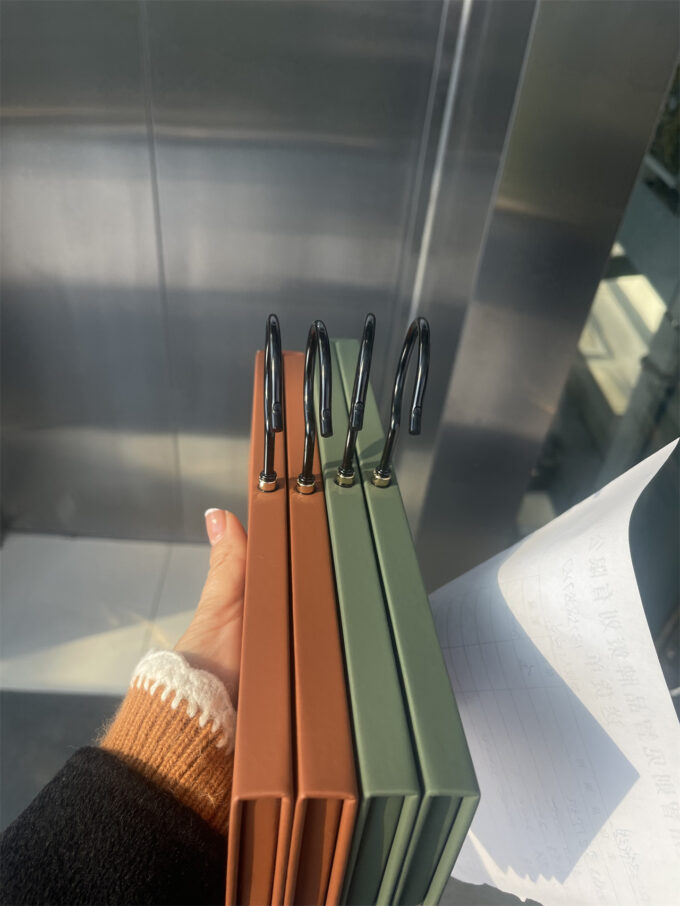 Luxury Fabric Swatch Hanger with Metal J-Hook for Curtain & Upholstery Samples