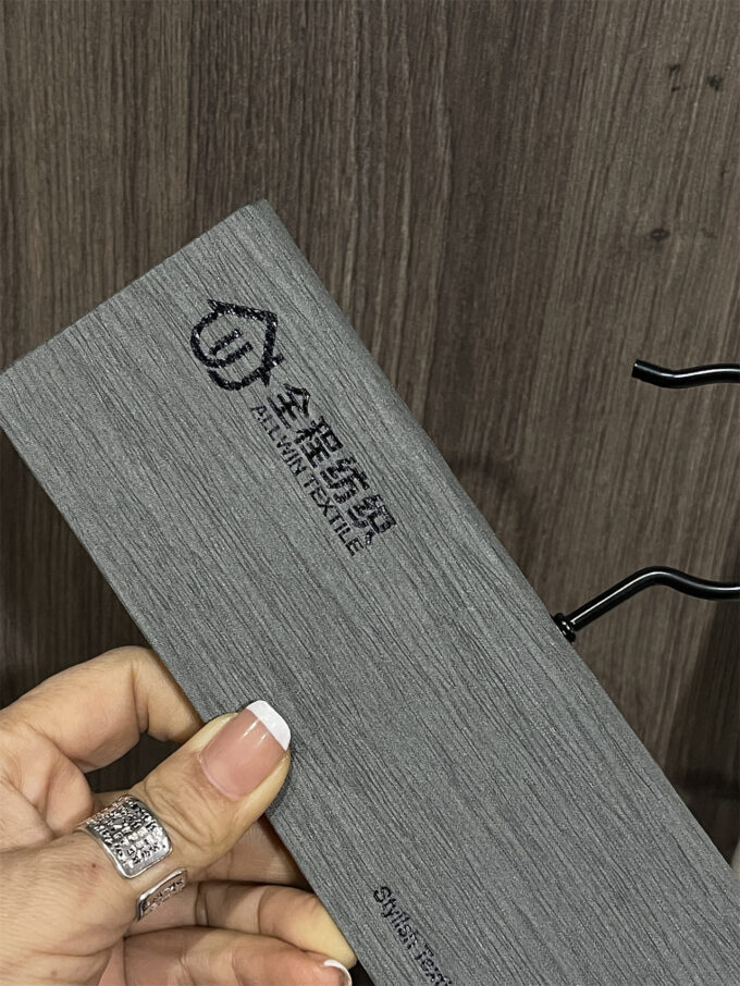 Premium Fabric Sample Hangers with Custom Logo Tag | Curtain & Upholstery Display Cards