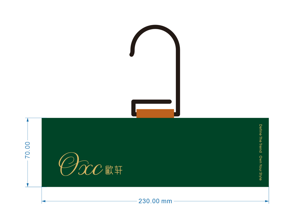 Original Custom Fabric Sample Display Hangers