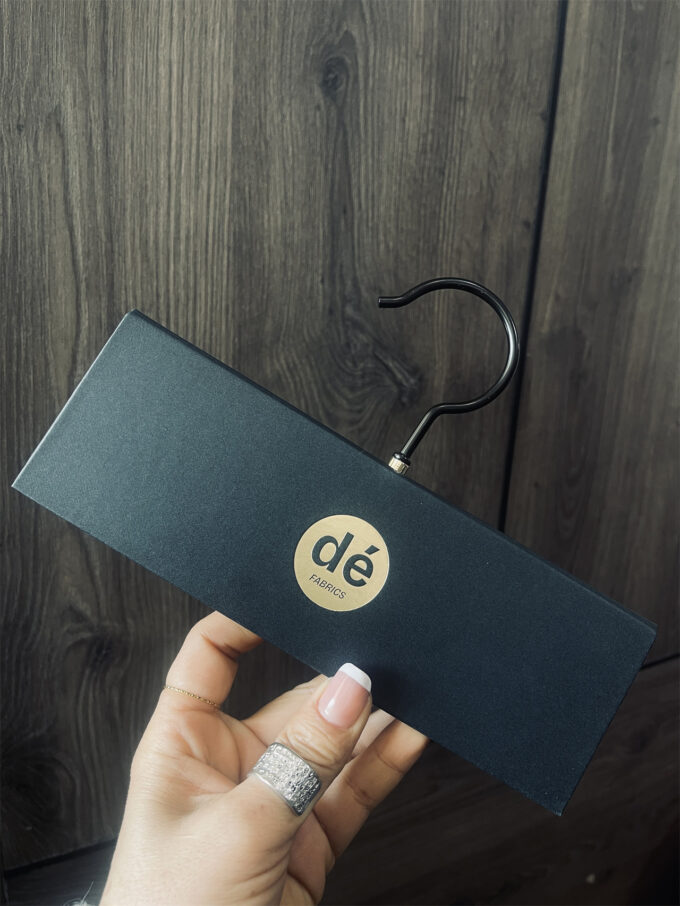 Premium Fabric Sample Hangers with Custom Logo Tag | Curtain & Upholstery Display Cards