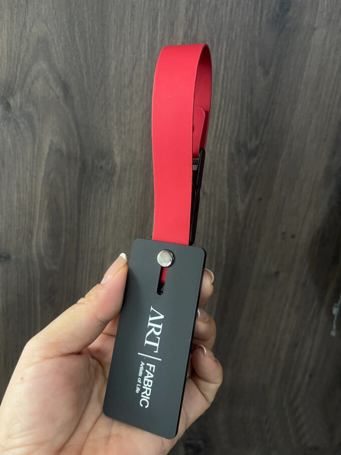 Premium Rectangular Fabric Sample Hanging Clips | Custom Logo Tags (Paper/Plastic) for Curtain & Upholstery