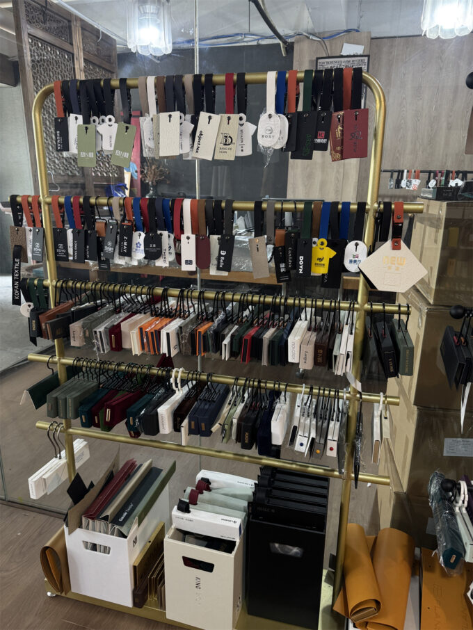 Raw material preparation for custom textile display accessories