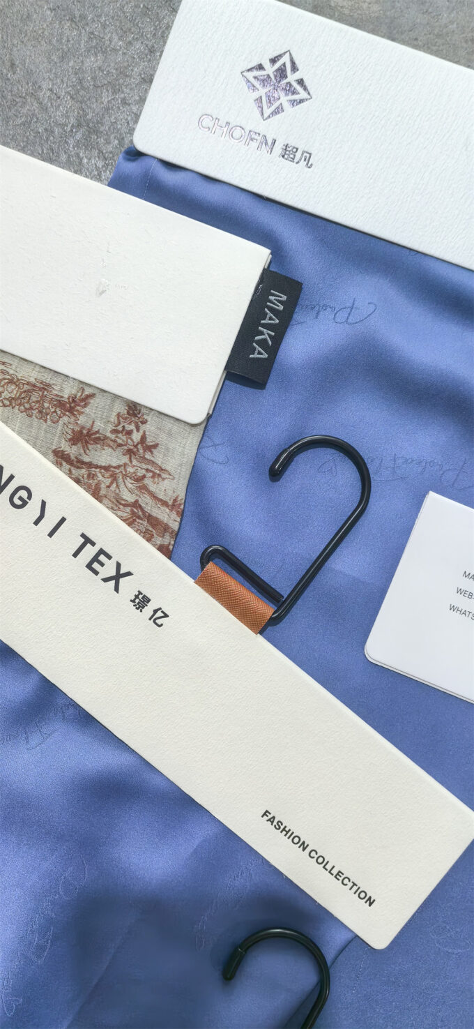 Branded Swatch Display Cards for Apparel Brands