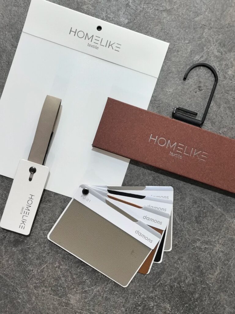 Complete Fabric Sample Hook & Swatch Card Set | Benutzerdefinierter Vorhang & Sofa Upholstery Display Kits | Swatch-Haken