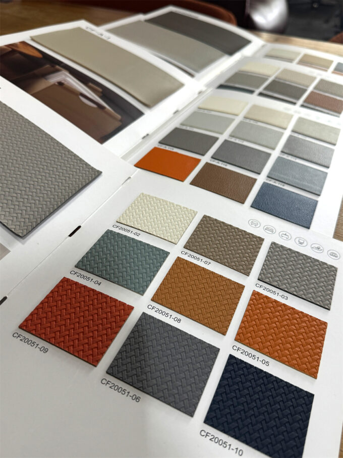 custom binder style upholstery fabric color cards